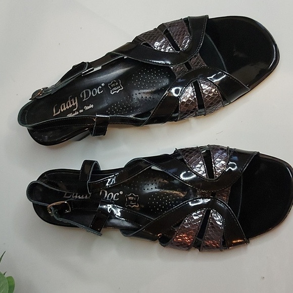 Made in Italy Leather Slingback Sandals - Picture 3 of 5